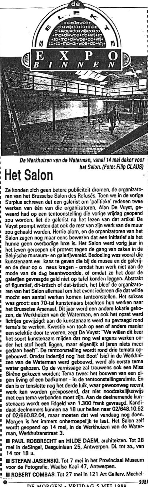 Salon de Refusés Brussel 1989